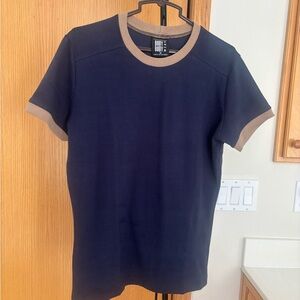 BODY BODY WEAR, New Navy Short Sleeve Tight Fit Shirt